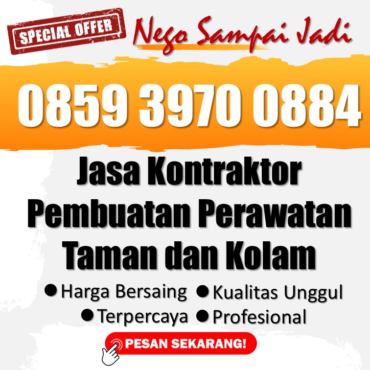 🏆 WA 0859 3970 0884 - Pusat Pembuatan Taman Dan Kolam Kecil Depan Rumah Murah Grabag Kab Magelang