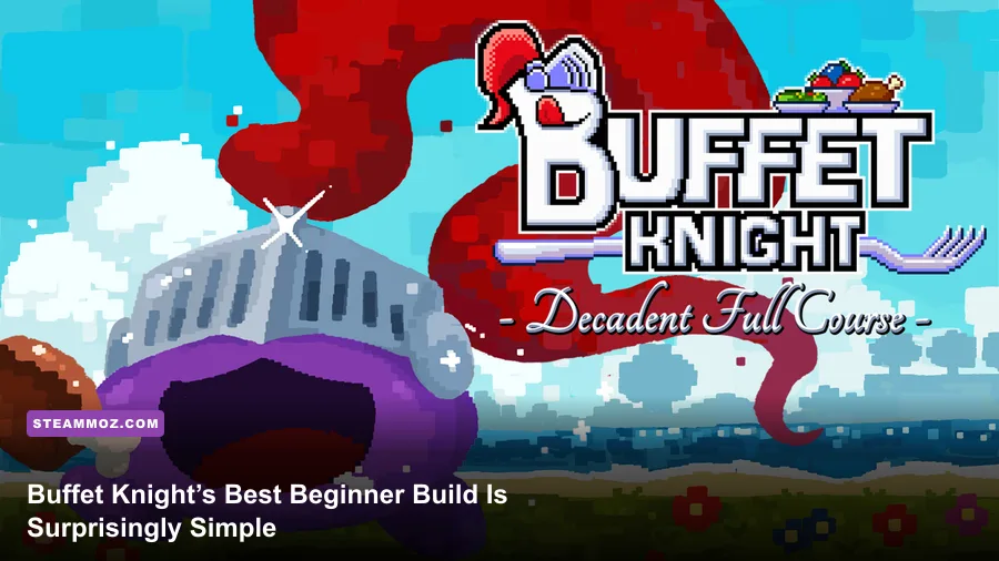 Buffet Knight Decadent Full Course knight fighting through a food-themed arena