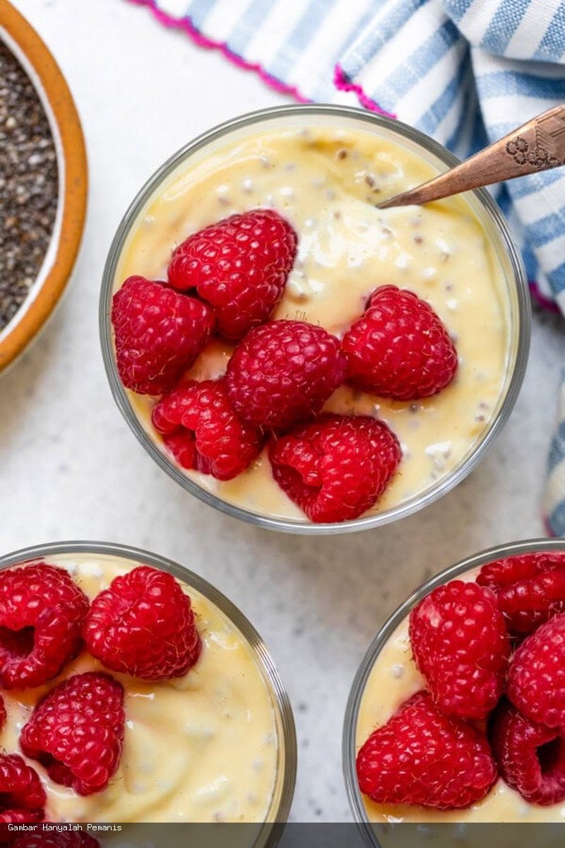 Puding Chia Buah Markisa dengan Tahu Sutra yang Lembut