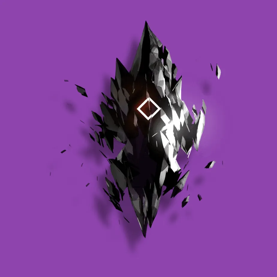 Glowing Originium crystals in Arknights universe