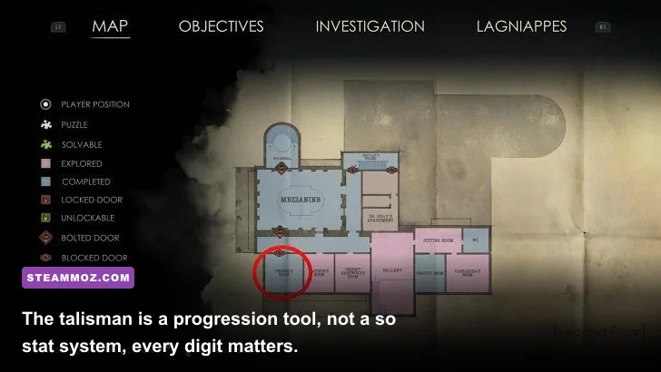 The talisman puzzle in Alone in the Dark 2024