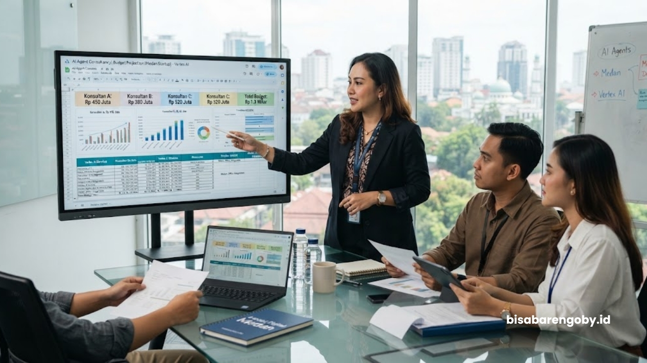 Chief Technology Officer memproyeksikan alokasi anggaran saat menyeleksi konsultan AI Agent untuk startup di Medan berbasis Vertex AI