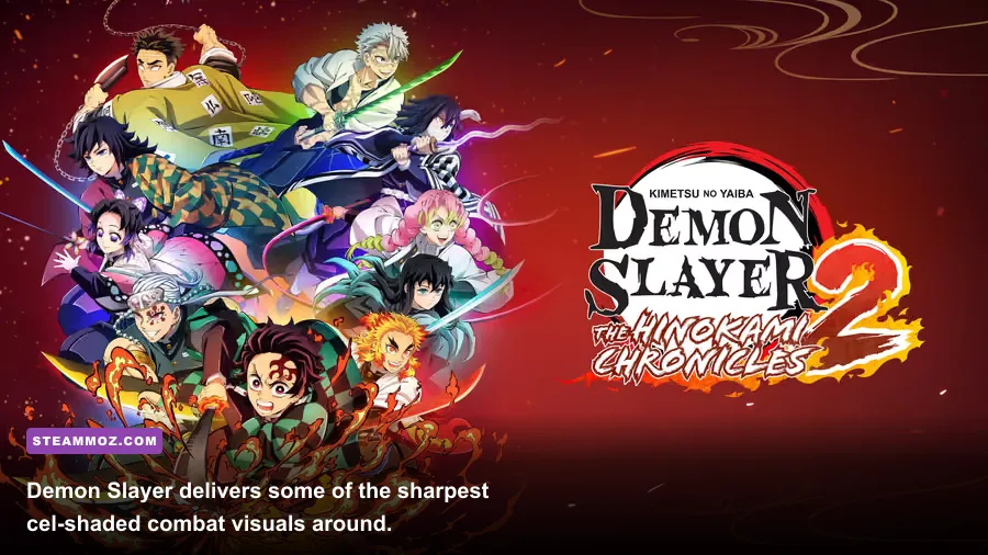 Tanjiro fights Akaza in Demon Slayer The Hinokami Chronicles 2