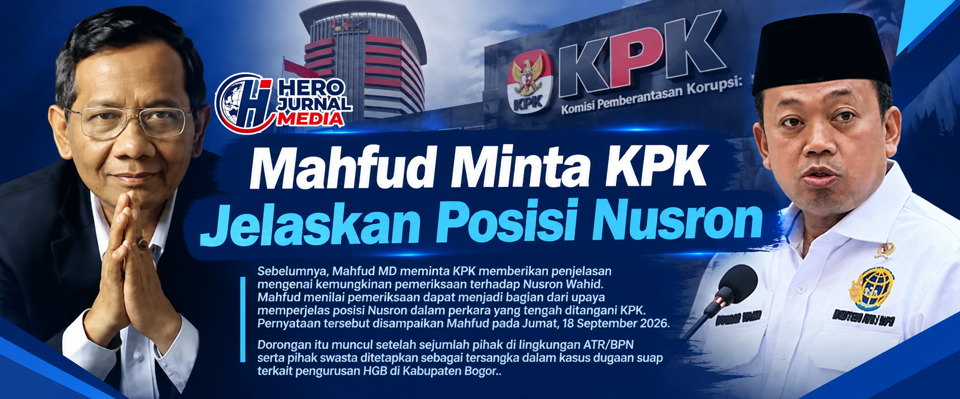 0 A Mahfud Minta KPK Jelaskan Nusron