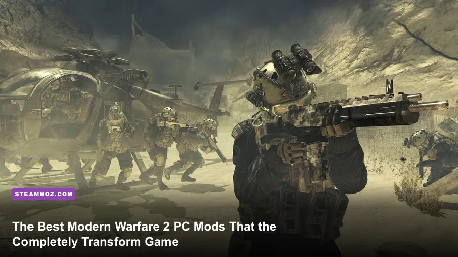 High resolution gameplay of Call of Duty Modern Warfare 2 on PC with graphics overhaul mods