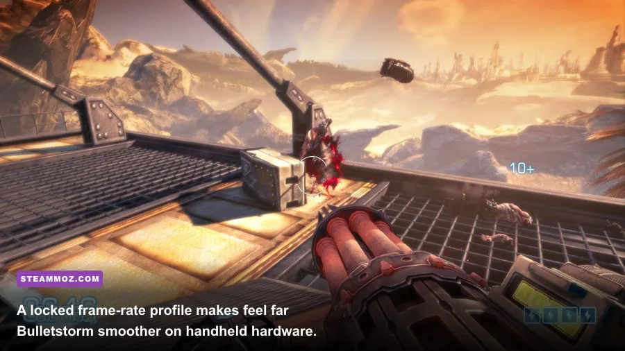 Bulletstorm Full Clip Edition running on Steam Deck with optimized performance settings