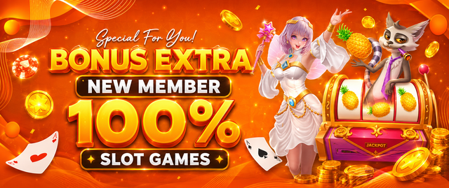 Bonus New Member 100% (Only Slot)