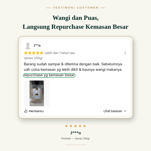 Flyer testimoni customer Rumavin 6 