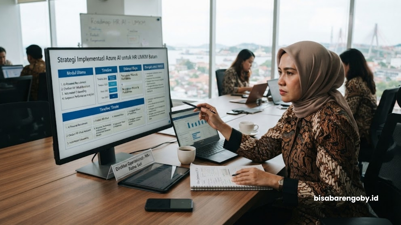Direktur operasional merencanakan implementasi AI HR untuk UMKM di Batam berbasis Azure AI