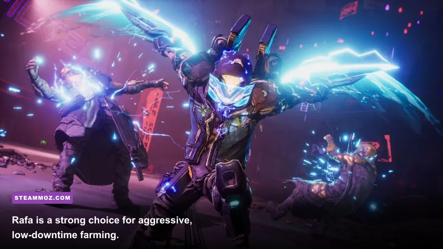 Rafa attacking enemies with his exosuit in Borderlands 4