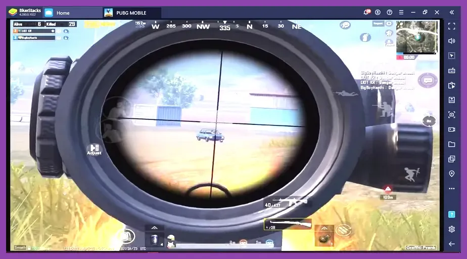 AWM sniper rifle with 8x scope in PUBG Mobile endgame