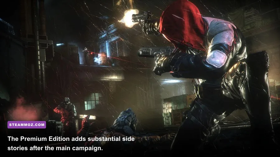 Batgirl and Red Hood DLC characters featured in Batman Arkham Knight Premium Edition