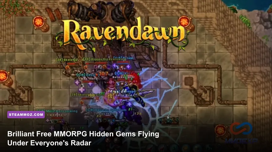 Player caravan transporting trade packs across the open world in Ravendawn MMORPG