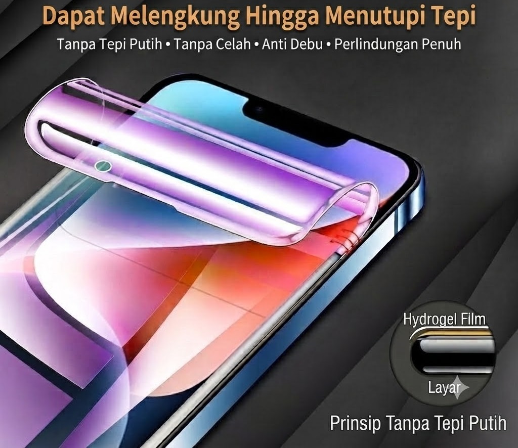 Anti Gores Clear / Pelindung Layar / Hydrogel Clear Bening LG V30