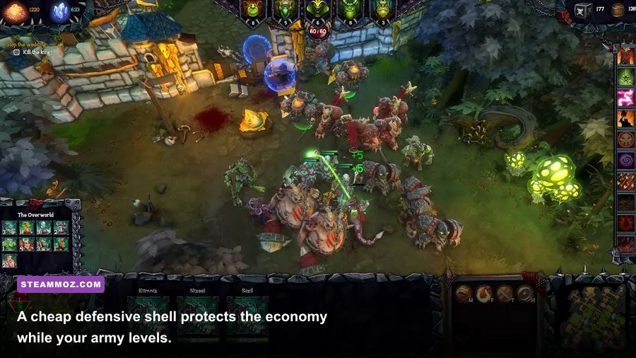 Dungeons 2 Dungeon Heart protected by traps and defensive rooms