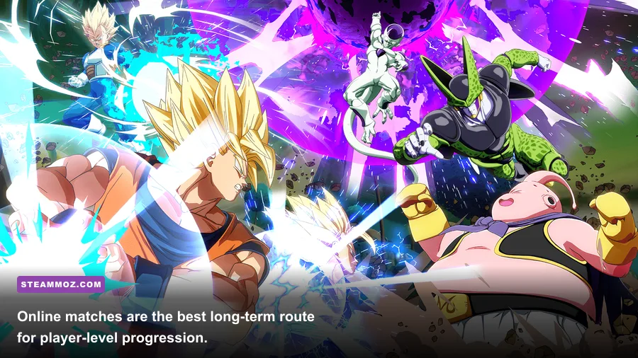 Dragon Ball FighterZ World Match online ranked battle in the lobby