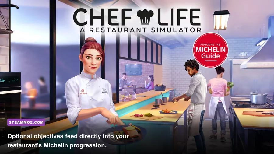 Chef Life A Restaurant Simulator restaurant service and Michelin Guide progression