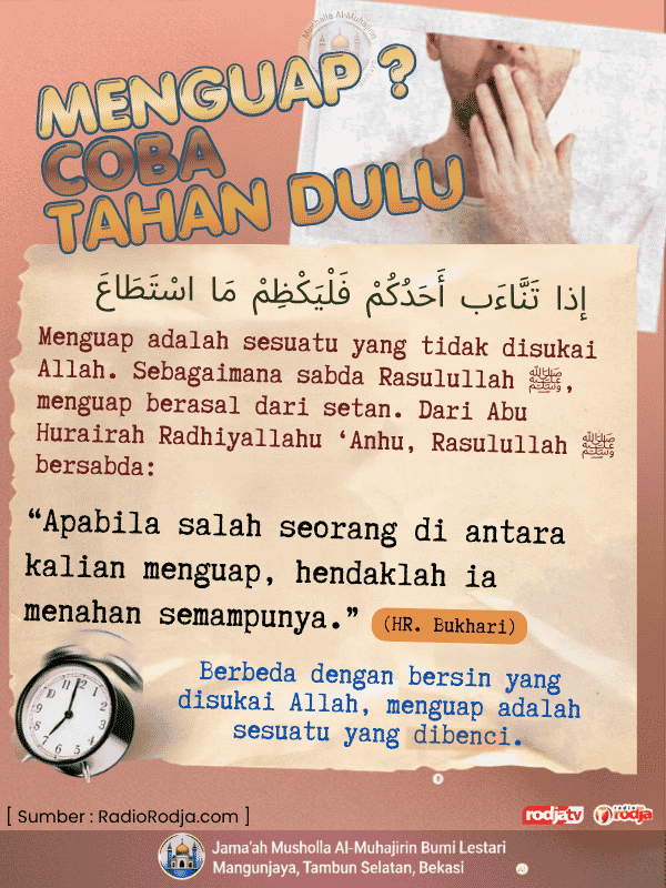 Menguap, Coba Tahan Dulu