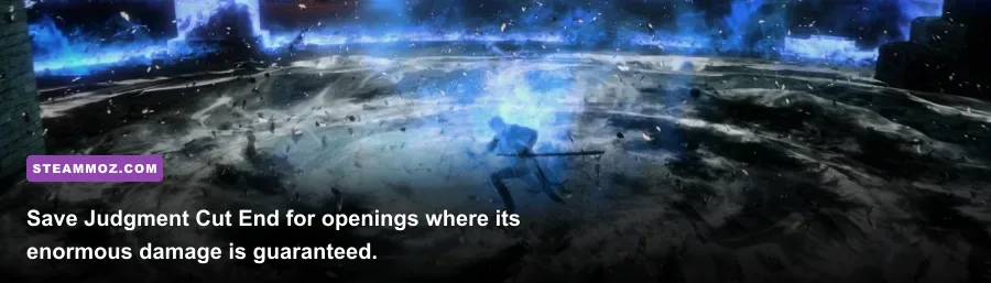 Vergil unleashing Judgment Cut End in Devil May Cry 5 Special Edition