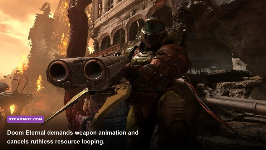 Doom Eternal high-octane combat with the Super Shotgun