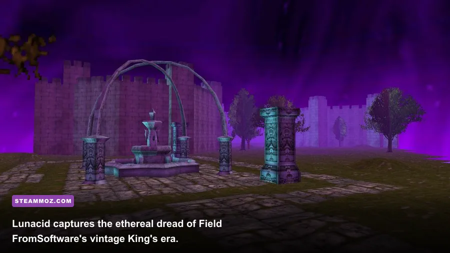 Lunacid atmospheric first-person dungeon crawl with dark gothic lighting