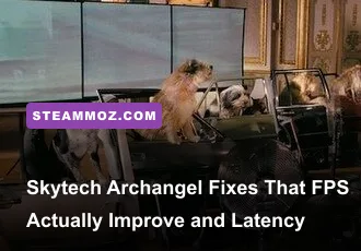 Skytech Archangel gaming PC running on a desktop with RGB lighting
