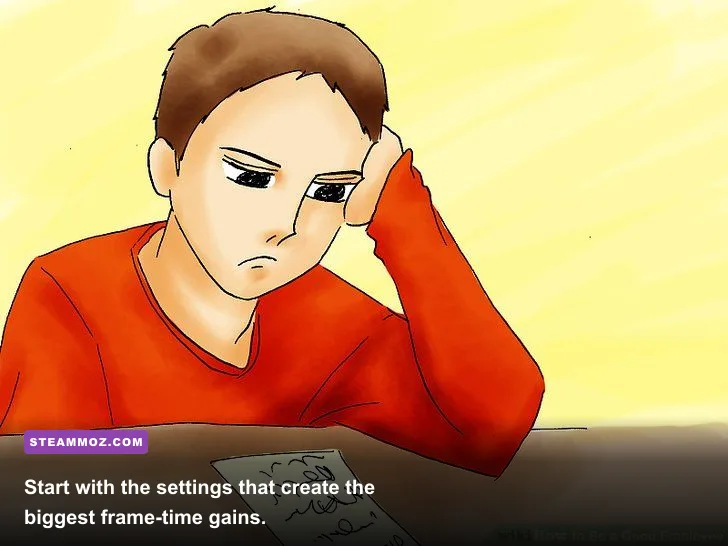 Good PC graphics settings showing resolution, shadows, textures, and frame rate options