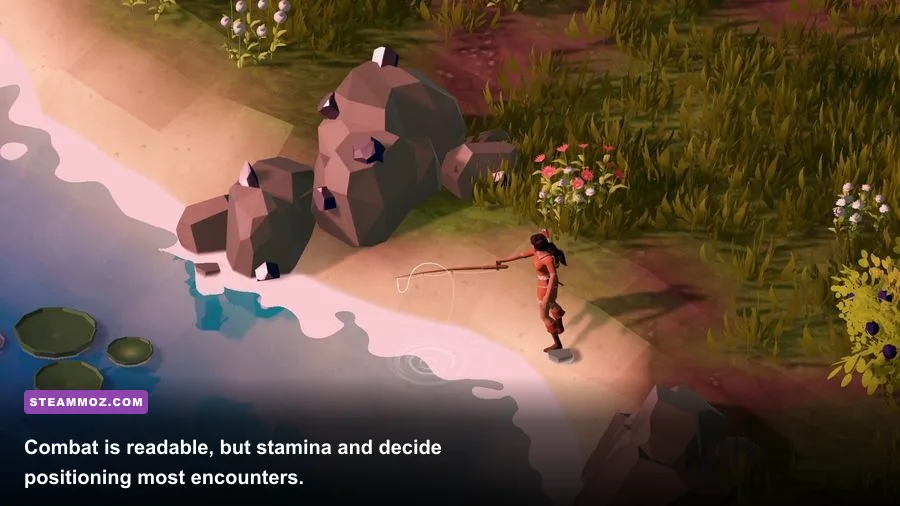 Above Snakes character fighting undead enemies with a ranged weapon
