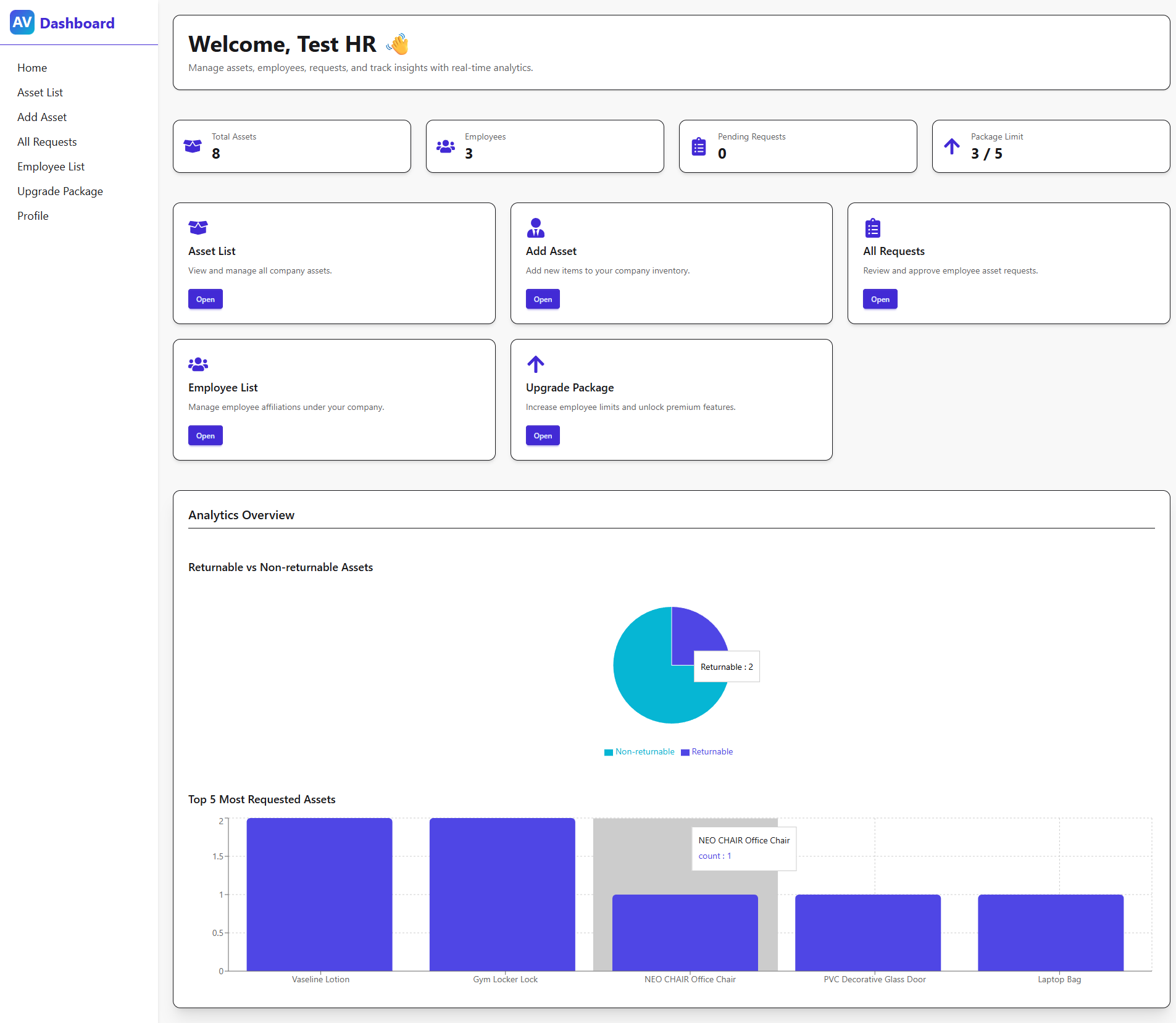 AssetVerse - HR and Asset Management Platform screenshot 2
