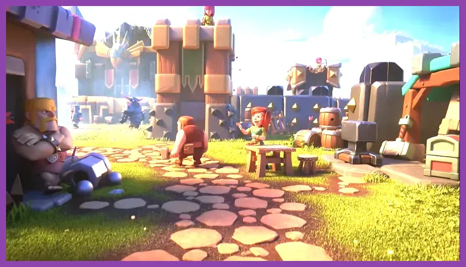 Clash of Clans running through Google Play Games on a Windows PC