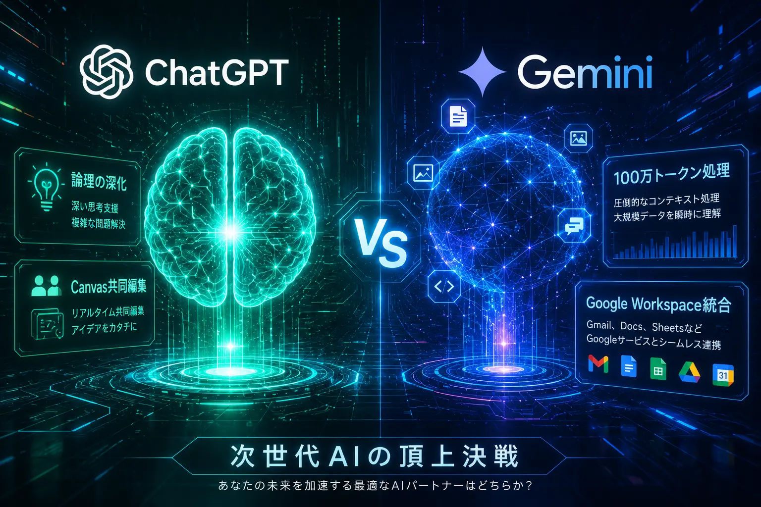 ChatGPT Gemini 比較 2026