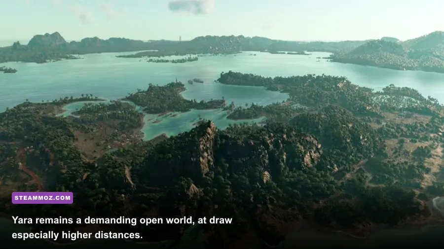 Far Cry 6 open-world Yara jungle and coastline in high resolution
