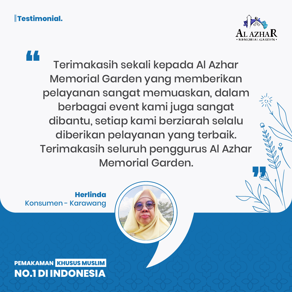 Testimoni konsumen Al Azhar Memorial Garden