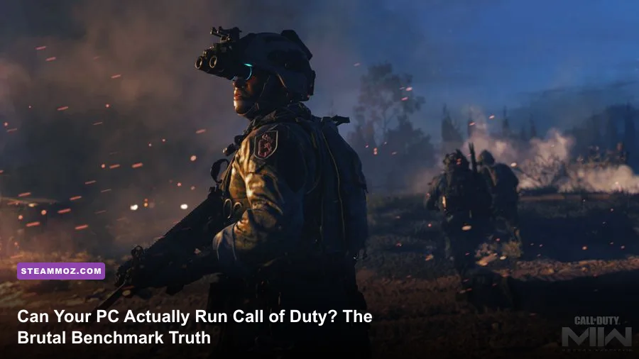 High-octane Call of Duty gunfight running on a high-end gaming PC