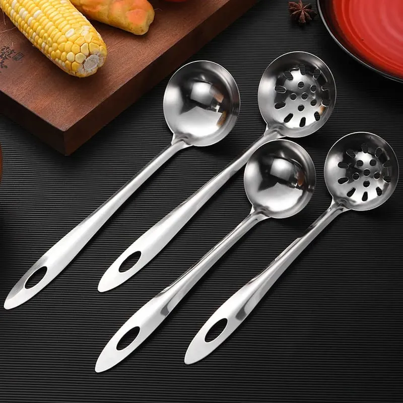 Centong Kuah Sayur Irus Sutil Lubang Stainless Steel Tebal