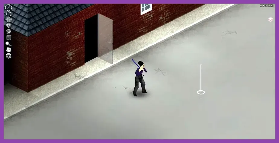 Project Zomboid survivor fighting zombies with a crowbar