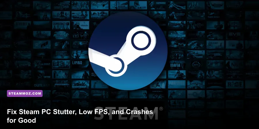 Steam PC gaming setup displaying a demanding PC game