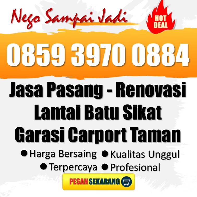 💎 WA 0859 3970 0884 - Jasa Pembuatan Lantai Batu Sikat Motif Karpet Daerah Godean Sleman
