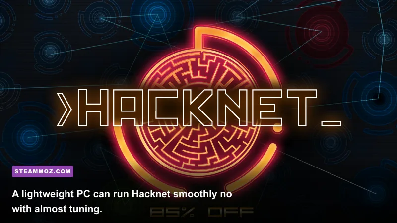 Hacknet Complete Edition running on a modern Windows PC in fullscreen mode