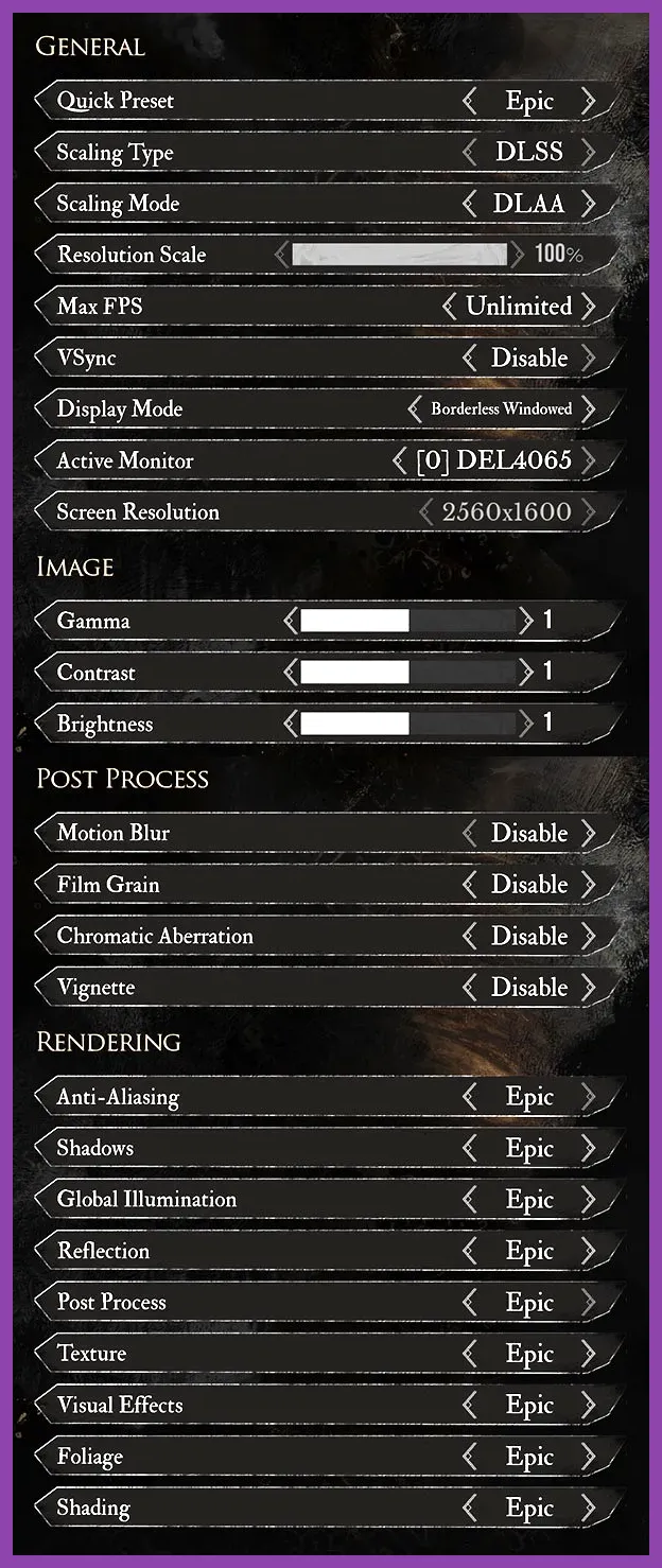 Clair Obscur Expedition 33 graphics settings optimization menu display options