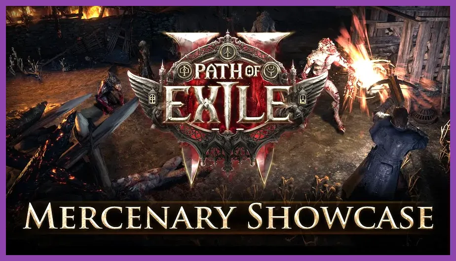 Monk staff combat and Mercenary crossbow combat in Path of Exile 2