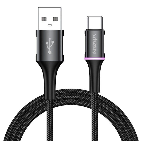 VIVAN VDC200 Kabel Data Type-C 3A Led Light Quick Charging - Gambar 3