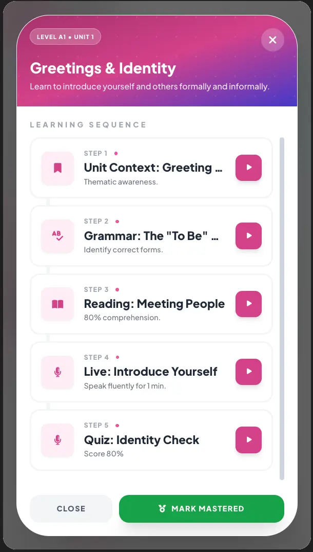 LovSpeak Screen 5