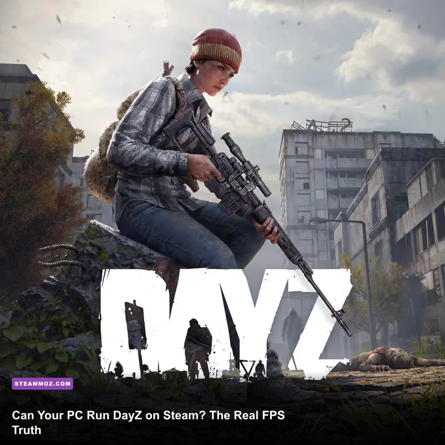 DayZ Steam PC gameplay showing a survivor exploring Chernarus