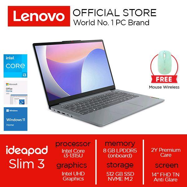 Lenovo IdeaPad Slim 3i 14IRU8 Core i3-1315U 8GB 512GB W11 OH24 M365