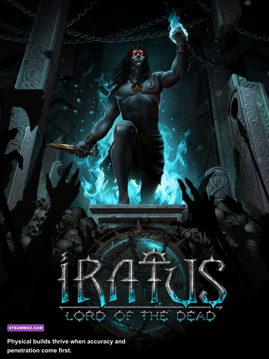 Dark Knight and Skeleton minions dealing physical damage in Iratus Lord of the Dead