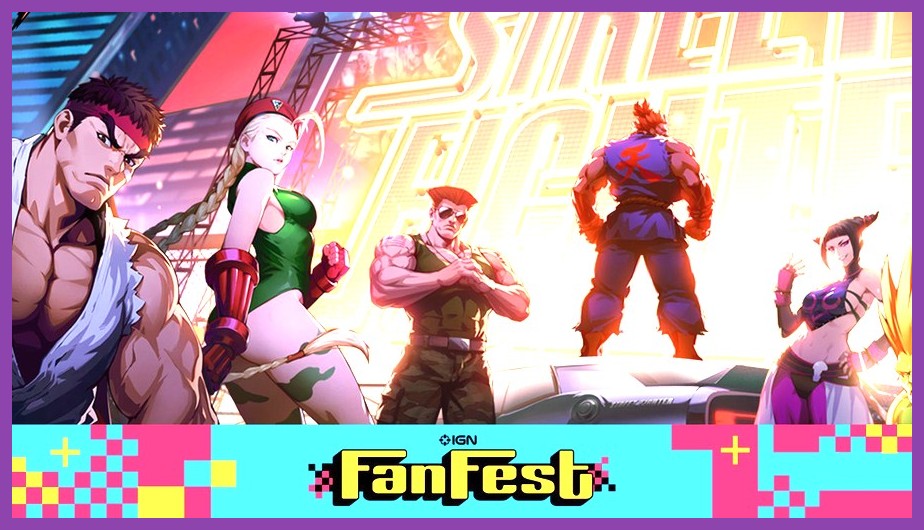 Stream still from a Street Fighter Duel mobile esports tournament