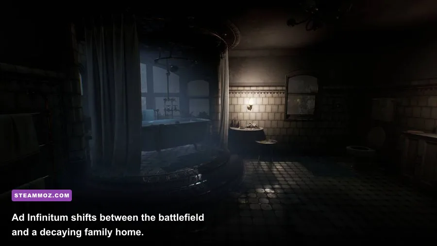 Ad Infinitum gameplay inside an abandoned German family mansion