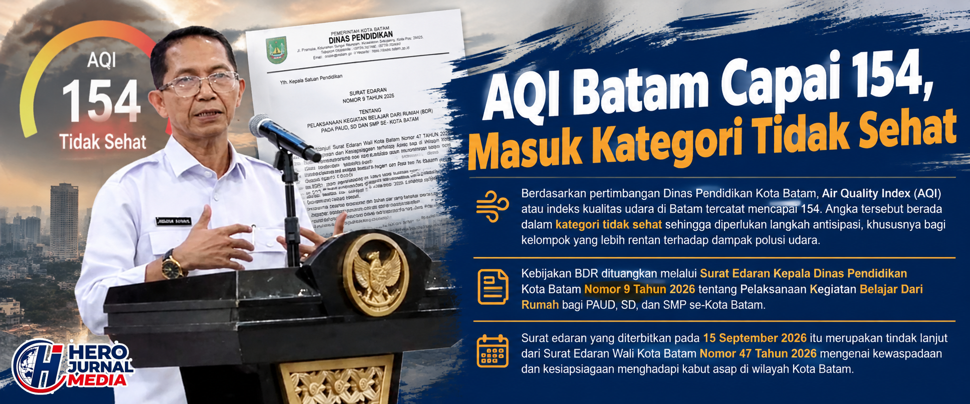 o A AQI Batam Capai 154