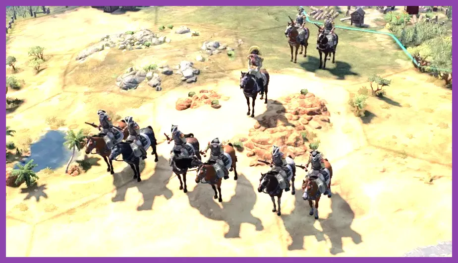 Civilization 7 siege weapons and artillery in action